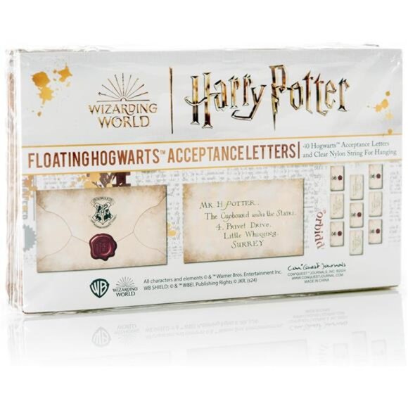 Harry Potter Floating Hogwarts Acceptance Letter Decoration 40 Cards Hanging Dec - Picture 5 of 8